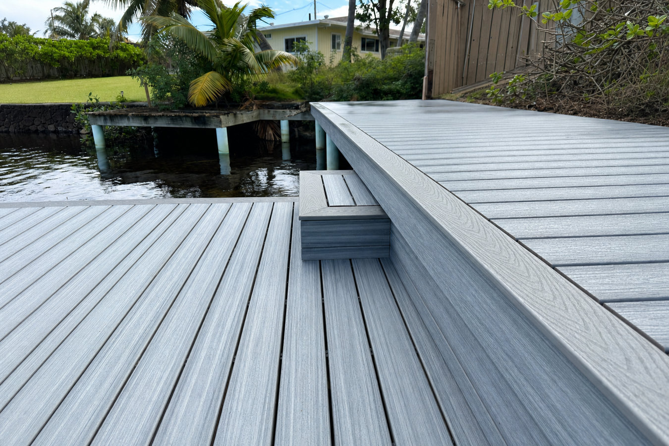 Trex deck installation